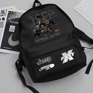 Tas Ransel Sekolah Anak Laki Laki Perempuan Backpack Motif Mobil Jeep Tas Punggung Anak Sekolah SD S