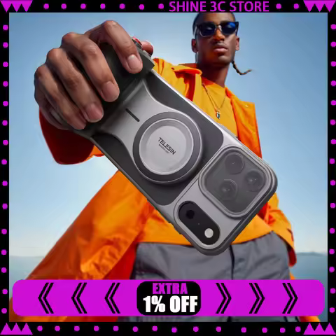 TELESIN Phone Camera Selfie Grip Bluetooth Remote Control Adapter Grip Handle Holder vlog Selfie Acc