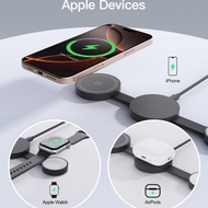 charger  3-In-1 Magnetic Charger  Magnetic Wireless Charger Station for IPhone16 /watch/earphones