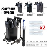 【In stock】SunSun Hang On Filter Skimmer Up to 100 Liter Aquarium 6W Multistage Filter Adjustable Flo