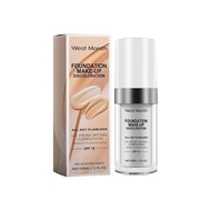 Hydrating Liquid Makeup - Contains 1,2-hexanediol and cinnamon extract，with Buildable Coverage, Long
