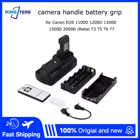 BG-1100D BG-1100DH Vertical Battery Grip for Canon Rebel T3 T5 T6 T7 /EOS 1100D 1200D 1300D 2000D wi
