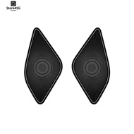 For  Alphard 40 Series 2023+ Stainless Steel  Middle Door Loudspeaker Cover Interior Parts Accessories Black