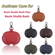 Case for Beats Studio Buds Plus Leather Green Protective Earphone Casing Beats Studio Buds Cover