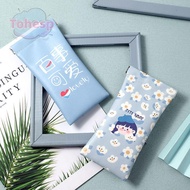 TOHESP Glasses Bag, PU Leather Cartoon Printed Glasses Box, Unisex Portable Storege  Sunglasses