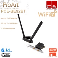 ASUS PCE-BE92BT ( BE9400) WiFi 7 PCI-E Adapter 2 external antennas and magnetized base, supporting 6