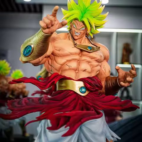 50cm Jt Toys Dragon Ball Anime Figures Jt Break Broly Figurine Super Saiyan Broli Figures Collection