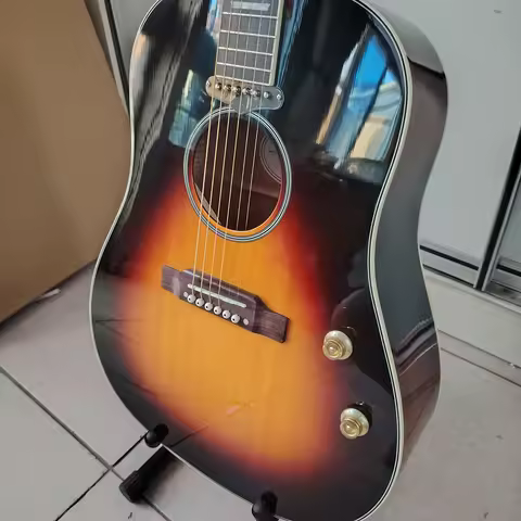 High quality in stock 160 acoustic folk acoustic guitar, spruce maple panel 301EQ, nut, fast deliver