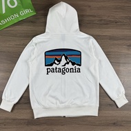 Genuine American New style Patagonia Cross-border Pata Bata Mountain Outdoor Mountain Print Hooded S