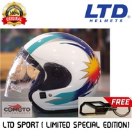READY STOCK LTD HELMET LTD SPORT SPECIAL LIMITED EDITION WHITE (FREE ANTI LOST KEY CHAIN) 100% ORIGI