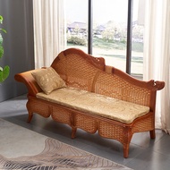 HY/🔥Green Vine  Chaise Longue Beauty Bed Living Room Single Sofa Wooden Ball Chaise Longue Noon break bed Bean Bag Ratta