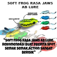 Soft frog jaws AB lure flavor, size 3.8cm, weight 4.5 grams, toman kesting bait and cork