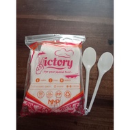 100 pcs VICTORY PLASTIC TABLE SPOONS
