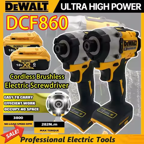 Dewalt DCF860 Cordless Compact Drill / Driver Brushless Electric Drill Screwdriver Rechargeable Powe