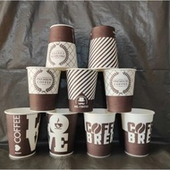 Paper Cup 8oz Motif (50 pcs) - Paper Cup Coffee - Paper Cup - Paper Cup Coffee