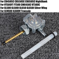 Suis Tangki Bahan Api Injap Ketik Petcock untuk Honda VT500C Shadow GL500 GL500I GL650 GL650I Sayap 