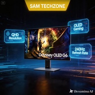 Samsung 27 Inch Odyssey OLED G6 G61SD QHD 240Hz Gaming Monitor LS27DG610SEXXV