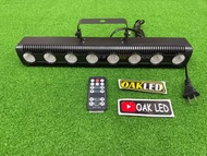 Parledlights 8led ไฟพาร์ ไฟเวที รุ่น8led หลอดRGBW แสงไฟสว่าง มีรีโมทปรับได้ ใช้ไฟฟ้า220โวลต์