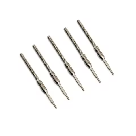 5 Pack Practical Steel Watch Stem Crown Kit For Miyota 8200 8205 8215 821A Watch Movement Stem Repla