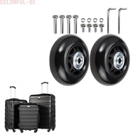 Replacement Wheels for Suitcases 64mm x 24mm 2 pcs Rubber and Metal Construction