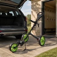 Compact Foldable Golf Bag Trolley Sturdy Folding Golf Trolley for Golfers
