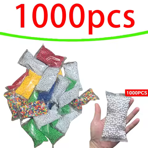 1000 Rounds BBs Bullets Colorful 0.1g 6mm BB Pellets Strikeball Rifle Gun Plastic BB Ball Shooting P