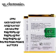 OPPO AX5/AX7/A12/A15S/A31/A5/A9/A53/R9/R9s/R9Plus/R9SPlus/R11/R11S/R11SPlus/R15/R17/Reno/RenoZ Batte