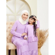 BAJU KURUNG MODERN LACE BABY BLUE PASTEL PURPLE LILAC BRIDESMAID TUNANG NIKAH