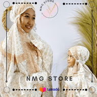 NMG Store - Mukena Couple Ibu dan Anak - Mukena Renda Dewasa Anak - Mukena Dewasa Adem - Mukena Bord