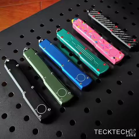 UT UTX ULRTATECH Donut Pink Carbon Fiber Bounty-hunter Series EDC Tools D2 Steel CNC Aluminium Handl