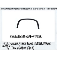 [BMC] [Mazda 3] Nav Panel Rubber Frame Trim (Carbon Fiber)