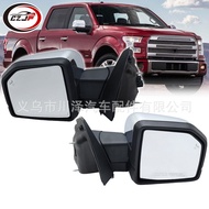 Suitable for 2015-2020 Raptor F150 Electroplating Rearview Mirror with Blind Spot Signal Power Suppl