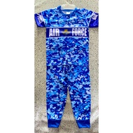 Baju Pijamas Tidur Kanak kanak Full Printed Bomba, Police, Paskal