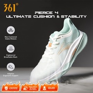 361 Degrees Fierce 4.0 Women's Running Shoes Cushioned Breathable Lightweight Gym Fitness Sneakers