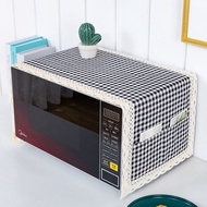 Spot simple modern appliance dust cover microwave oven cover breathable dustproof microwave cover towel