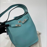 🌈Hermes🩵So Kelly 22🩵馬卡龍藍色銀扣🌈98.5新🌈togo皮🌟stamp T🌟sokelly22🌟sokelly🌟kelly🌟愛馬仕🌟