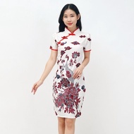 Baju Batik Wanita Dress Batik Wanita Cheongsam Modern 032 IK
