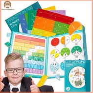 Abo  Magnetic Fraction Demonstration Book, Magnetic Fraction Book For Kids, Magnetic Fraction Tiles 