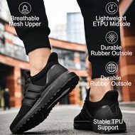 Men's Sports Sneakers Breathable Mesh Upper, ETPU+Rubber Outsole with TPU Torsion Piece, Non-Slip Cu