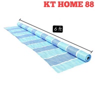 BLUE/WHITE CANVAS TARPAULIN 6 FEET TALL