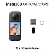 insta360 X3 Waterproof 360 Action Camera with 1/2" 48MP Sensors 5.7K 360 Active HDR Video 72MP 360 P
