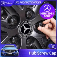 Mercedes-benz Hub Screw Protective Cover Blackened Decoration Bright Gray/Bright Black/Bright Silver
