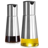 Olive Oil and Vinegar Dispenser Set 2 Pack Olive Oil Dispenser Cruet with Elegant Glass Bottle and D