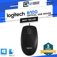 Logitech B100 Optical USB Mouse [Comfortable. Durable. Essential]