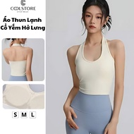 B1 Camisole Collar Bra, Cool Elastic Fabric, Sweat Absorbent, Yoga, Gym, Pilates, Sports Shirt Cools