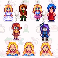 Alex Stardew Valley Keychain Elliott Game Figure Anime Cartoon Cosplay Props Haley Emily Pixels Stu