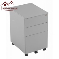 Storage Cabinet Steel Metal Mobile Home Pedestal with Drawer Filing Wheels Office Study