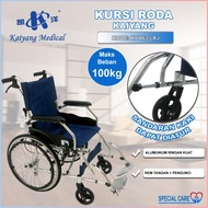 READY !!! KAIYANG 863 LAJ - Kursi Roda Premium Lipat Portable Traveling Alumunium Ringan Dewasa Lans