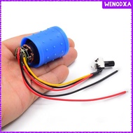 [Wenodxa] Mini Brushless Motor Metal Stepless Speed Motor Aluminum Impeller Ducted Fan 9V 12V 100000