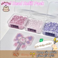 HIGHVIEWLS Pearlescent Perler Bead, Handmade 2.6mm Perler Beads, 23 Colors Heat Press Handmade DIY P